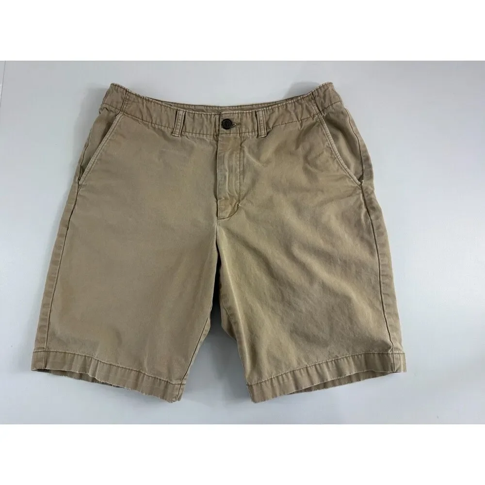 Old Navy Men's Shorts 33 Khaki Tan Broken In Cotton Chino Casual